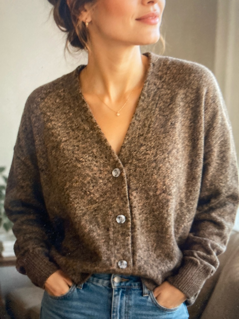 Madewell V-Neck Wool Cardigan Sweater S542 - Picture 1 of 10